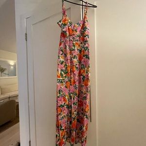 Zara size S floral maxi dress